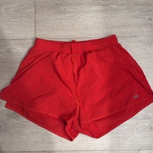 ALO Yoga Red Athletic Shorts